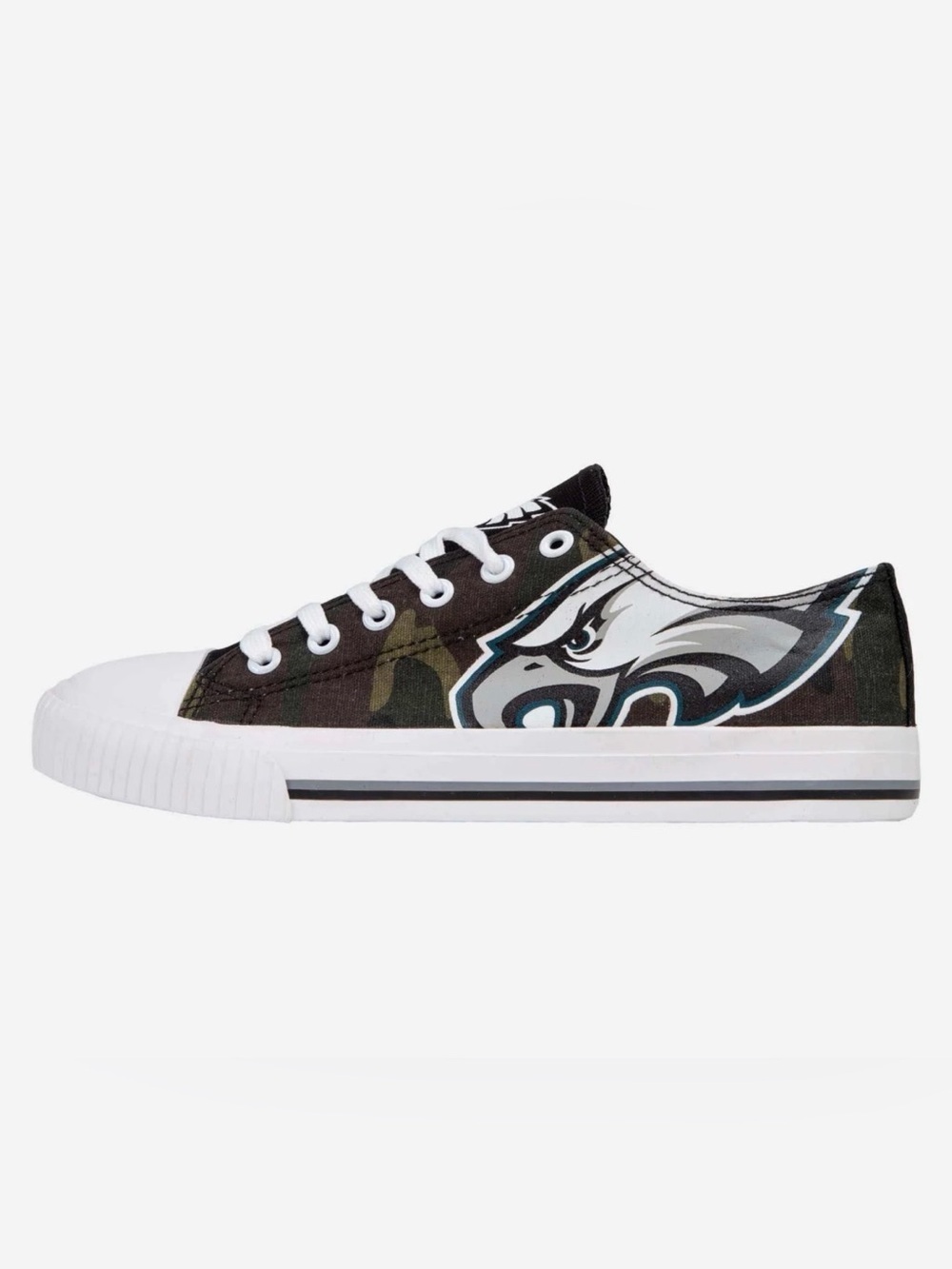 FOCO Philadelphia Eagles Camo Low Top Canvas Sneakers Women’s Size 7 NFL Shoes